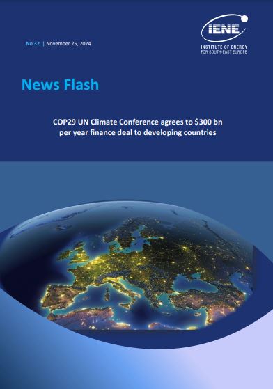 News Flash No 32 - COP29 UN Climate Conference agrees to $300 bn per year finance deal to developing countries